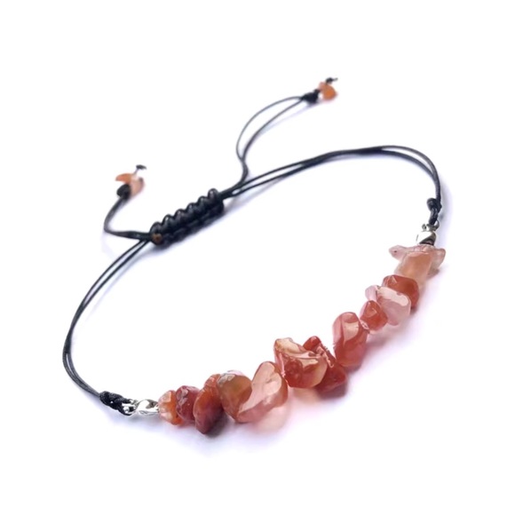 Jewelry - RED AVENTURINE NATURAL STONE BRACELET